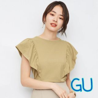 ジーユー(GU)の新品未使用☆GU ラッフルデザインT☆(Tシャツ(半袖/袖なし))