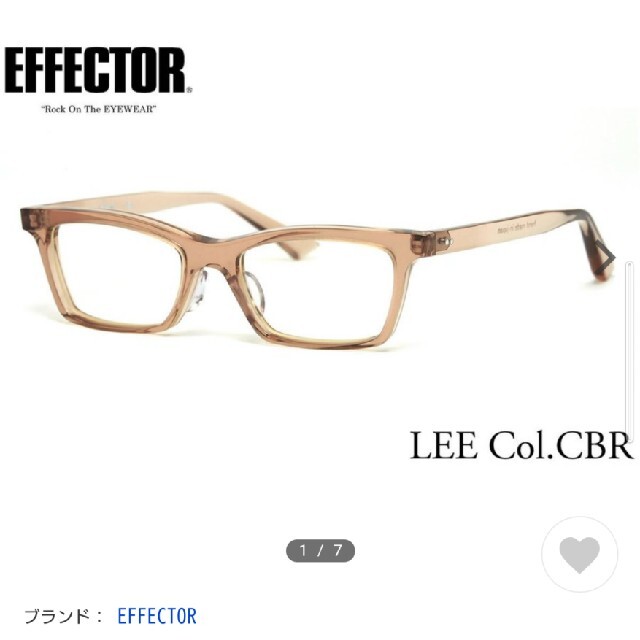 EFFECTOR(エフェクター)の本日限界価格！！エフェクター　effector  lee メンズのファッション小物(サングラス/メガネ)の商品写真