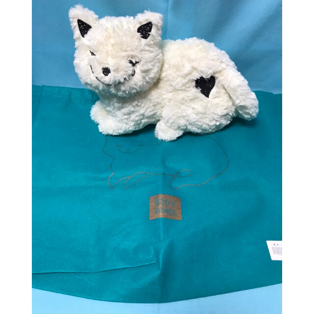 リイシューねこちゃん/ホワイト ぬいぐるみ&ショップバックセット 米津
