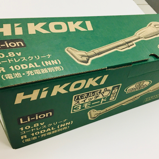 未使用HiKOKI 10.8VクリーナR10DAL(NN) 充電器とバッテリー付