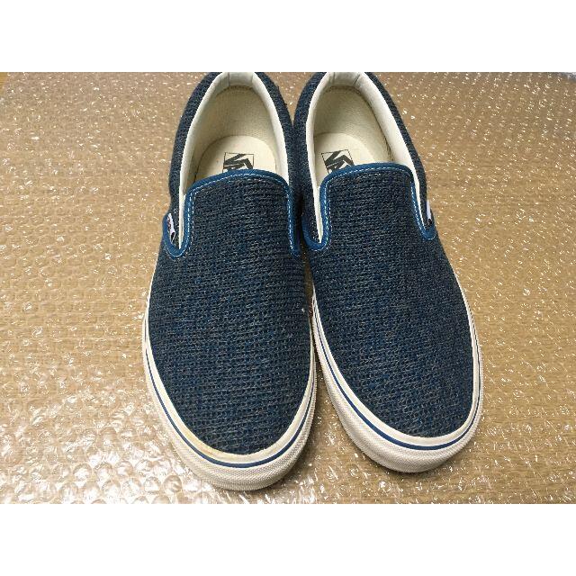 VANS(ヴァンズ)の中古 VANS スリッポン SLIPON 27cm V98CL KNITネイビー メンズの靴/シューズ(スリッポン/モカシン)の商品写真