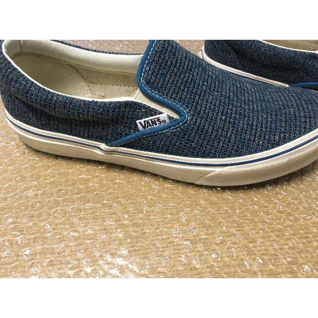 VANS(ヴァンズ)の中古 VANS スリッポン SLIPON 27cm V98CL KNITネイビー メンズの靴/シューズ(スリッポン/モカシン)の商品写真