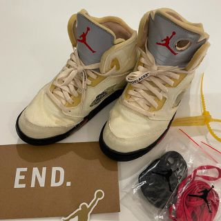 ナイキ(NIKE)のjordan 5 off  white kids(スニーカー)