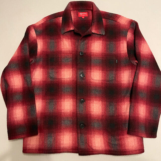 Supreme Shadow Plaid Fleece shirt  Ｌsize