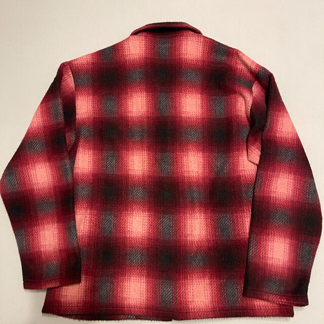 Supreme Shadow Plaid Fleece Shirt L ブルー