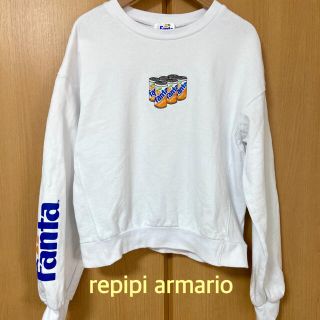 レピピアルマリオ(repipi armario)のレピピアルマリオ ファンタコラボ スウェットトレーナー  M 160〜165(Tシャツ/カットソー)