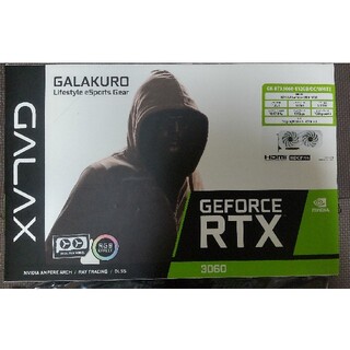 玄人志向 GK-RTX3060-E12GB/OC/WHITE(PCパーツ)