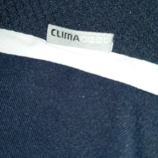adidas(アディダス)の  ClimaCOOL ドライTシャツ サイズM UVケア 紺 レディースのトップス(Tシャツ(半袖/袖なし))の商品写真