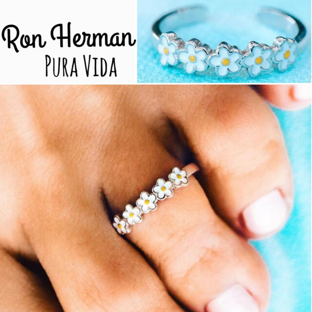 Ron Herman(ロンハーマン)のRon Herman 取扱 Pura Vida デイジー フラワー トゥーリング メンズのアクセサリー(リング(指輪))の商品写真