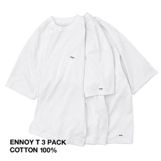 ワンエルディーケーセレクト(1LDK SELECT)のENNOY 3PACK T-SHIRTS (WHITE) (Tシャツ/カットソー(半袖/袖なし))