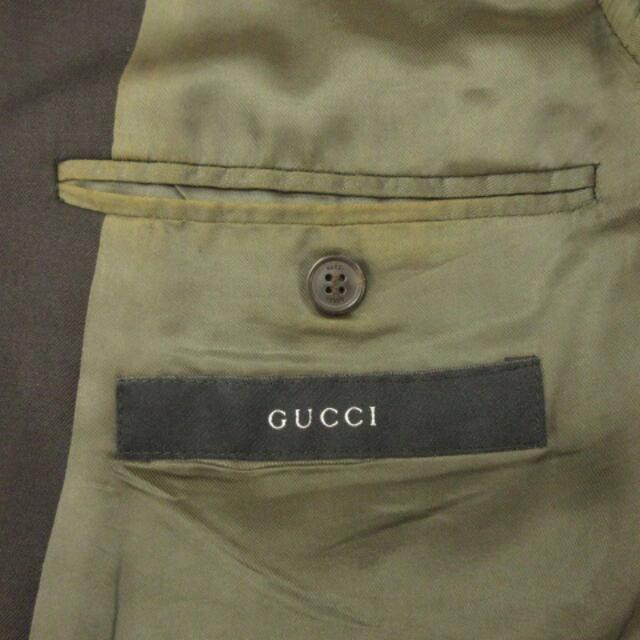 Gucci(グッチ)のグッチ GUCCI テーラード ジャケット シングル チェンジポケット 黒系 メンズのジャケット/アウター(テーラードジャケット)の商品写真