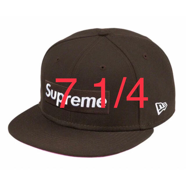 No Comp Box Logo New Era シュプリーム ブラウン茶色メンズ