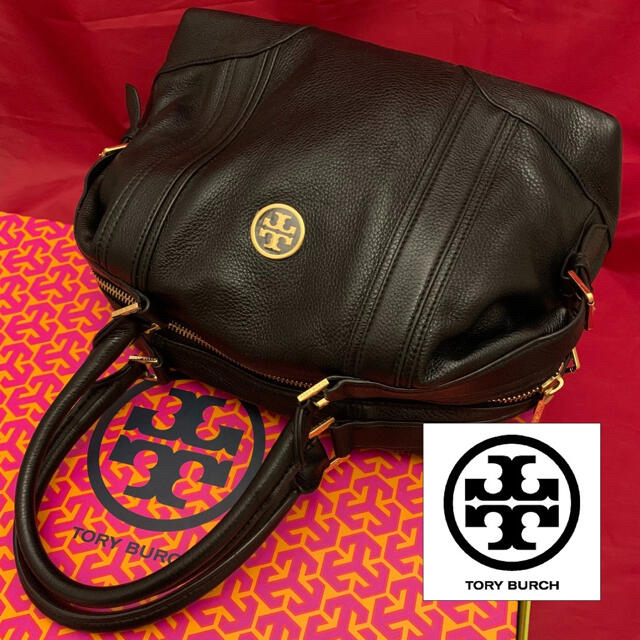 Tory Burch☆ ally SATCHEL☆レザーミニボストンバッグ☆美品