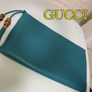 グッチ(Gucci)の必見！GUCCI クラッチ バンブー ビジネスバッグ ハンドバッグ(セカンドバッグ/クラッチバッグ)