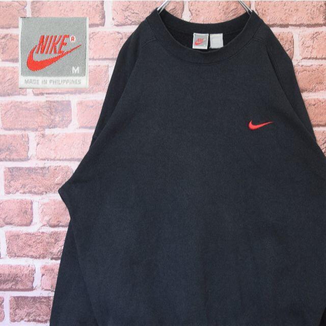 NIKE 90s 刺繍ビッグスウッシュ スウェット L