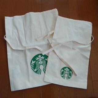 スターバックスコーヒー(Starbucks Coffee)のスターバックス　ギフト用　巾着袋　2枚セット(日用品/生活雑貨)