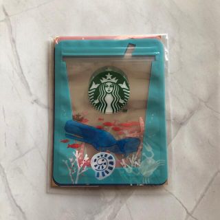 スターバックスコーヒー(Starbucks Coffee)のスタバ　ジッパーバッグオーシャンズアイコンズ(収納/キッチン雑貨)