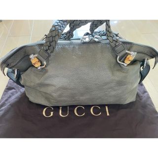 グッチ(Gucci)の《限定お値下》GUCCI トートバッグ 編み込みハンドル バンブー 232959(トートバッグ)