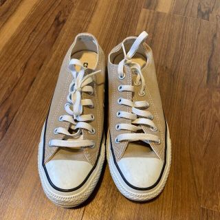 コンバース(CONVERSE)のコンバース　ベージュ　24.5cm(スニーカー)