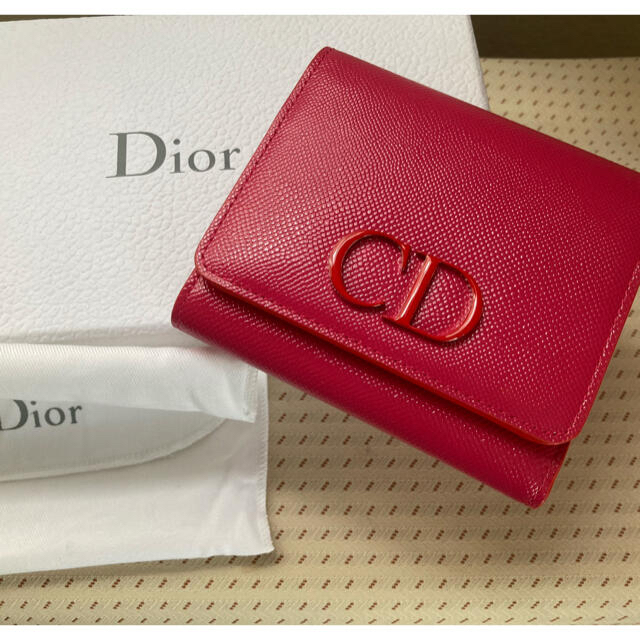 Christian Dior クリスチャン ディオール　ピンク　三つ折り財布