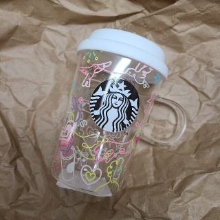 スターバックスコーヒー(Starbucks Coffee)の新品 耐熱グラスマグ カラフルラインアート(グラス/カップ)