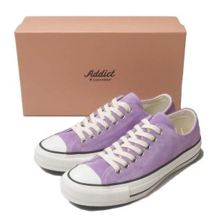 コンバース(CONVERSE)のCONVERSE ADDICT コンバースアディクト CHUCK TAYLOR SUEDE OX チャックテイラー スエード オックス 1CL691 US8.5(27cm) LILAC ローカット パープル スニーカー シューズ【新古品】【中古】【CONVERSE ADDICT】(スニーカー)