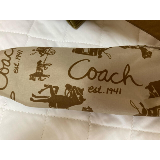 COACH(コーチ)のcoachコーチ　ワンタッチの折りたたみ傘 レディースのファッション小物(傘)の商品写真