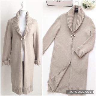 【美品】2018年　定価17万円　FOXEY フォクシー　カシミヤ　コート(ロングコート)