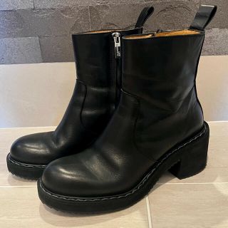 JIL SANDER NAVY 厚底ブーツ サイドジップ  22.5cm