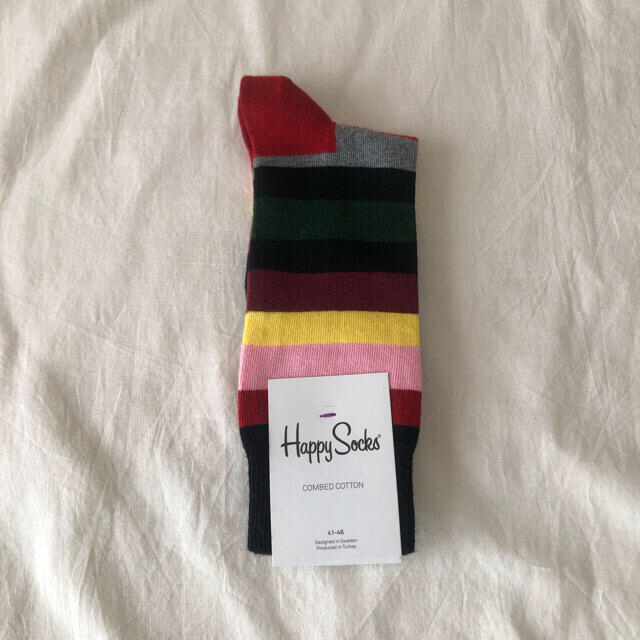 Happy Socks 靴下 ボーダー メンズ ハッピーソックス メンズのレッグウェア(ソックス)の商品写真