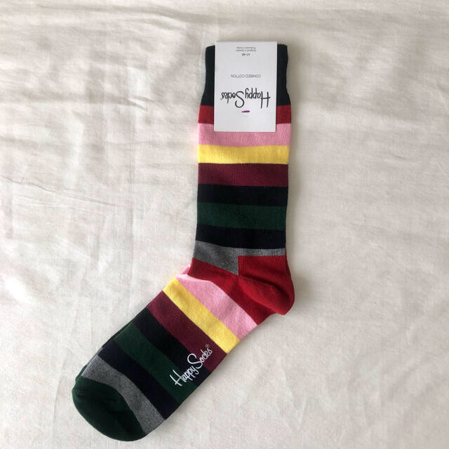 Happy Socks 靴下 ボーダー メンズ ハッピーソックス メンズのレッグウェア(ソックス)の商品写真