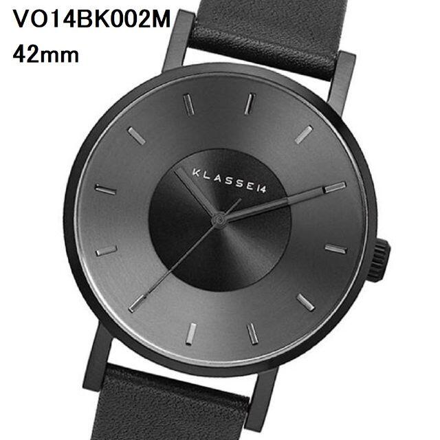【新品】Klasse14 腕時計 VO14BK002M 42mm ブラックレザー 2