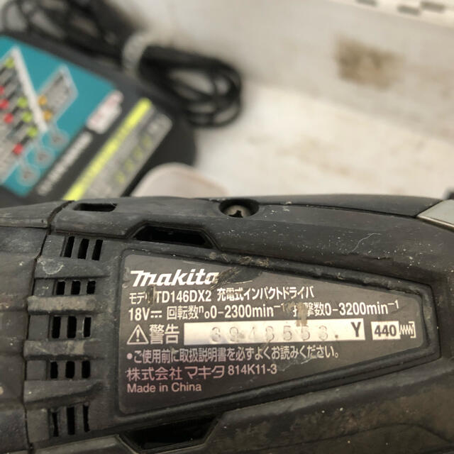 Makita(マキタ)のマキタ  makita インパクトドライバー　18v td146dx 自動車/バイクの自動車(メンテナンス用品)の商品写真