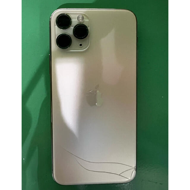 iPhone11Pro 256G ゴールド　背面割れ