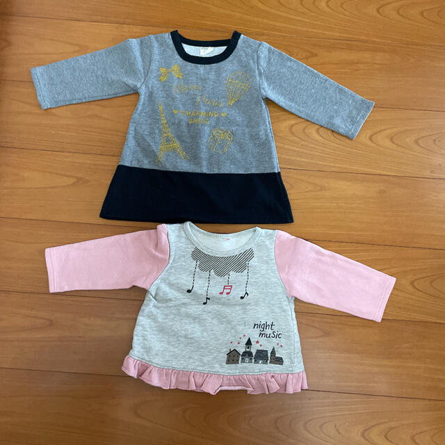 95cm 裏起毛トップス キッズ/ベビー/マタニティのキッズ服女の子用(90cm~)(Tシャツ/カットソー)の商品写真