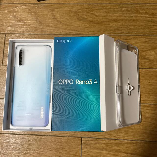 1609mm本体重量OPPO SIMフリースマートフォン RENO3 A ホワイト