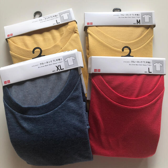 UNIQLO ドライカラー クルーネックT 半袖 4点の通販 by acototto MEN GUドライクルーネックT半袖