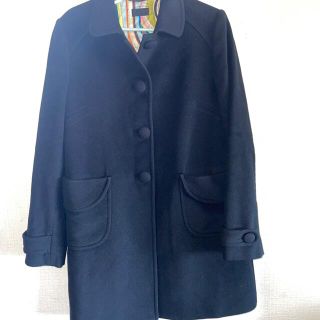 195【✨極上コート】Paul Smith ダークグレー メルトンダッフルコート