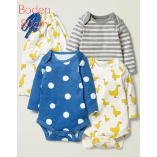 ボーデン(Boden)の新品　完売品　ミニボーデン アヒル ロンパース 3枚セット(ロンパース)