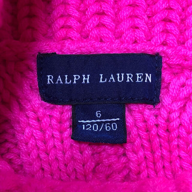 Ralph Lauren(ラルフローレン)のラルフローレン　Kid's 120 セーター　美品　正規品　送料込み キッズ/ベビー/マタニティのキッズ服女の子用(90cm~)(ニット)の商品写真