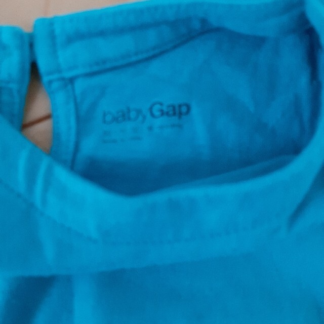 babyGAP(ベビーギャップ)のワンピース　チュニック　babygap　グリーン　80 キッズ/ベビー/マタニティのベビー服(~85cm)(ワンピース)の商品写真