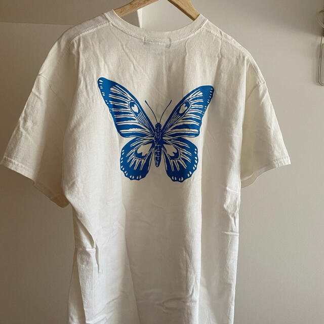 Girls Don't Cry butterflyT ホワイト Tシャツ+カットソー(半袖+袖なし)