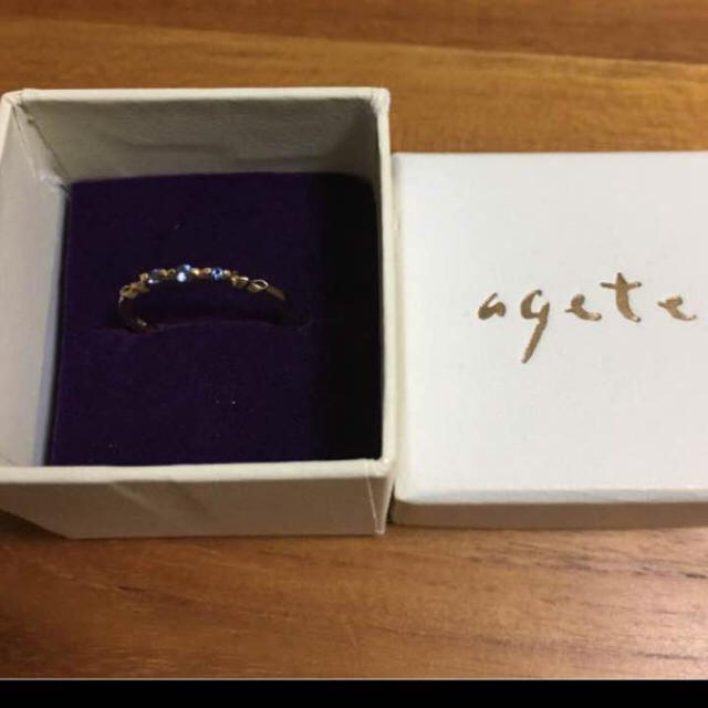 agete(アガット)のアガット 天然石リング K10 11号 レディースのアクセサリー(リング(指輪))の商品写真