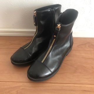 zara kids サイドジップブーツ22.5cm(ブーツ)