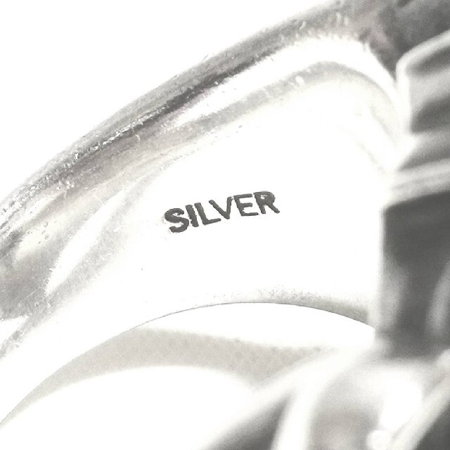 ブランド刻印　SV925　女神　茨ハート　シルバーリング　シルバーアクセサリー メンズのアクセサリー(リング(指輪))の商品写真