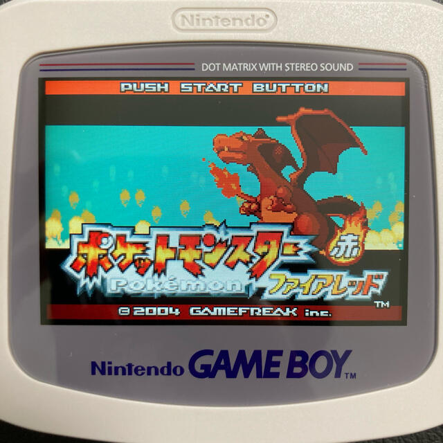 ゲームボーイアドバンス(ゲームボーイアドバンス)のGBA ポケットモンスター ファイアレッド　ゲームボーイアドバンスsp エンタメ/ホビーのゲームソフト/ゲーム機本体(携帯用ゲームソフト)の商品写真