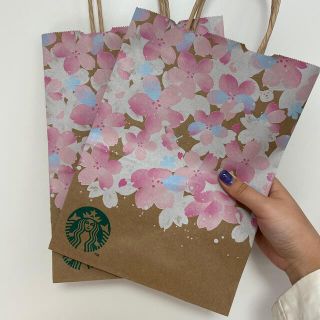 スターバックスコーヒー(Starbucks Coffee)のStarbucks 桜　紙袋　2枚(ショップ袋)