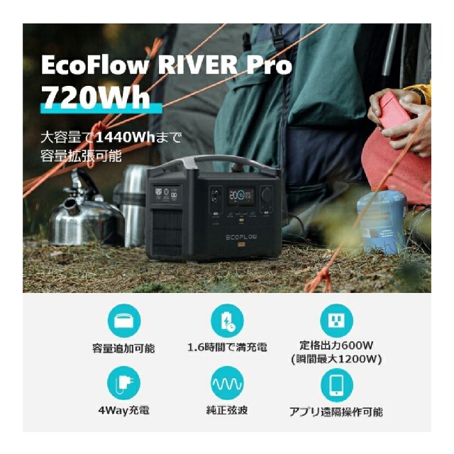 EcoFlow ポータブル電源 大容量 RIVER Pro 新品・未使用