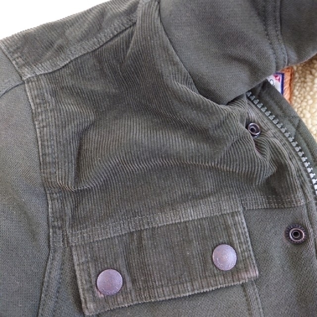 DIESEL(ディーゼル)の⑥DIESEL　ディーゼル　フード付きコート　グリーン メンズのジャケット/アウター(ミリタリージャケット)の商品写真