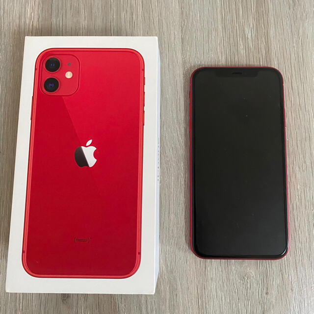 iPhone 11 (PRODUCT)RED 64 GB SIMフリー - スマートフォン本体